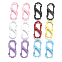 5Pcs Colorful S Shape Spring Clasp  End Clasps Hooks Chain Connectors For Bracelet Necklace DIY Jewelry Making Supplies 14*33mm