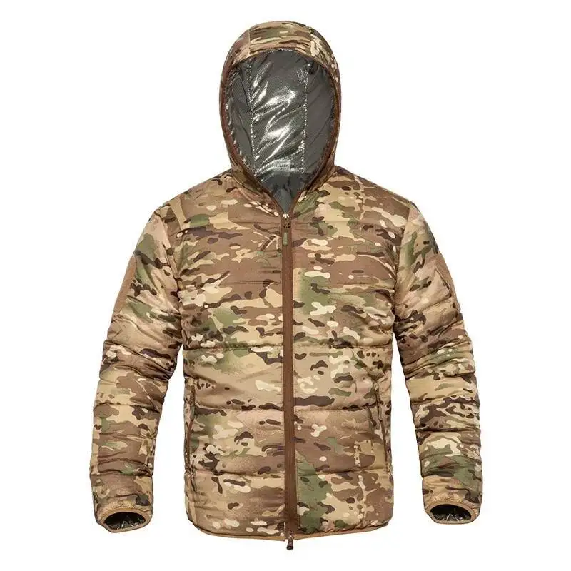 

Winter Camo Tactical Parkas Men Light Weight Warm Hooded Jackets Outdoor Camouflage Parka Outwearcoats Plus Size XL