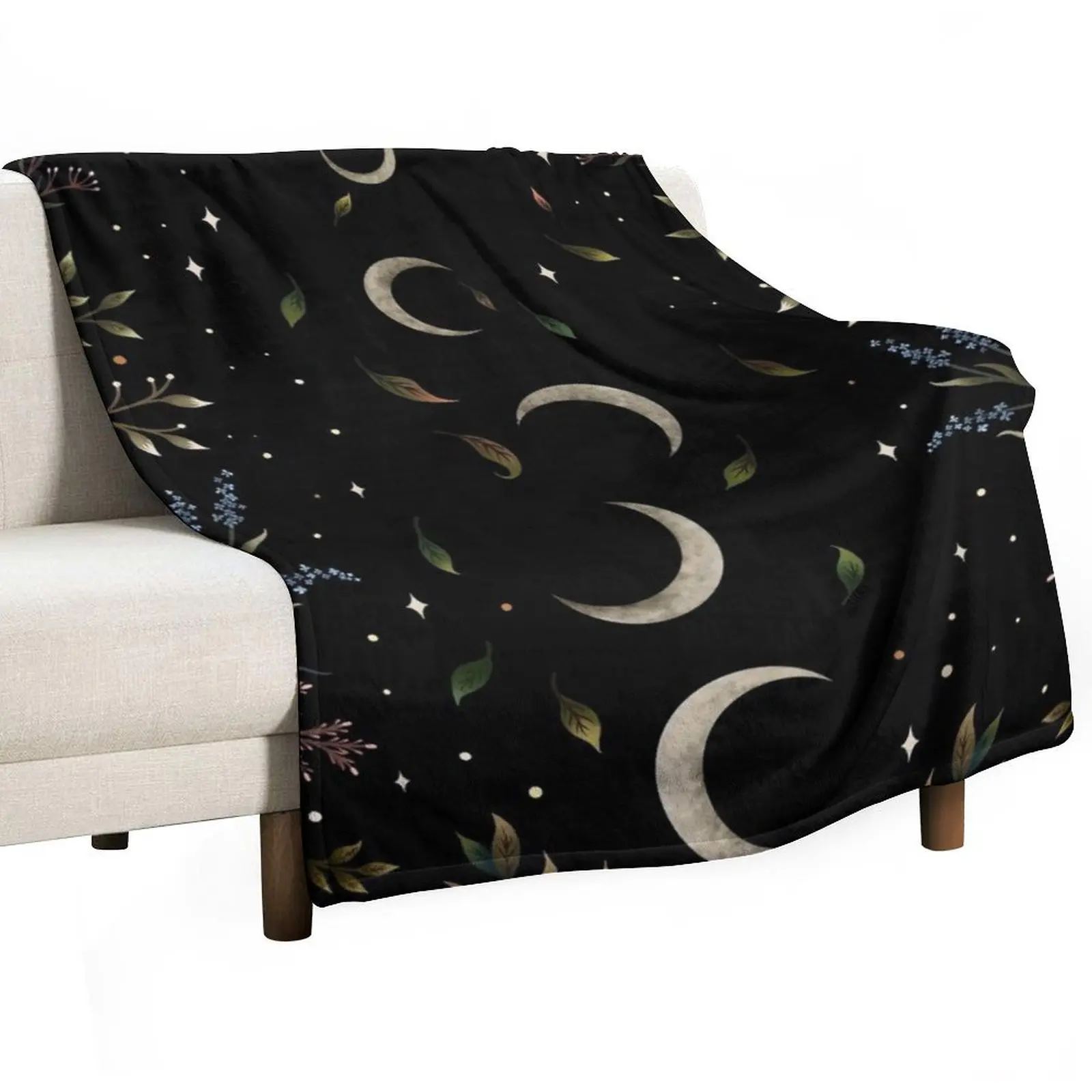 

Crescent Moon Garden Throw Blanket Custom Hairy Giant Sofa Cute Plaid Blankets