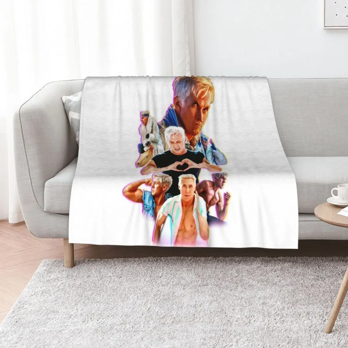 

Ryan Gosling Kenergy T-Shirt Throw Blanket Comforter christmas decoration bed plaid Furry Blankets