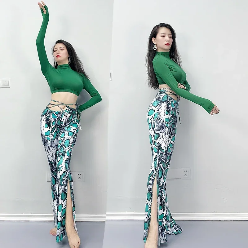 Belly Dance Costume Dancer Course Clothes 2024 Women's Set Oriental Adult Professional Top+Pants Set