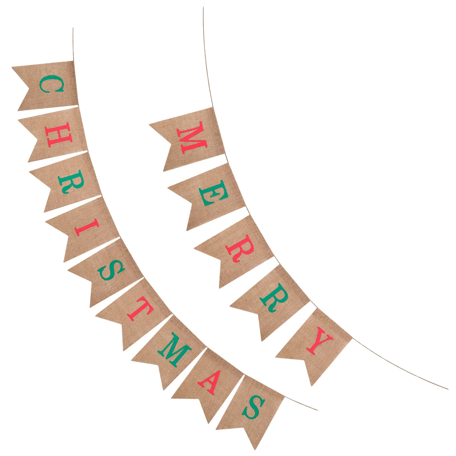 

Festive Merry Christmas Burlap Banner Easy Hanging Solution Xmas Party Supplies Vintage Sign Decor Indoor Outdoor Use