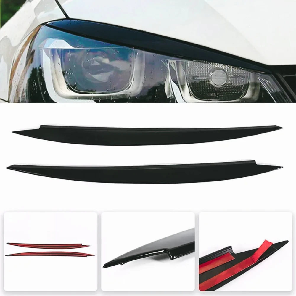 Faros, cejas, párpados, pegatinas embellecedoras, cubierta para Volkswagen VW Golf 7 MK7 GTI R Rline, accesorios  estilo  coche