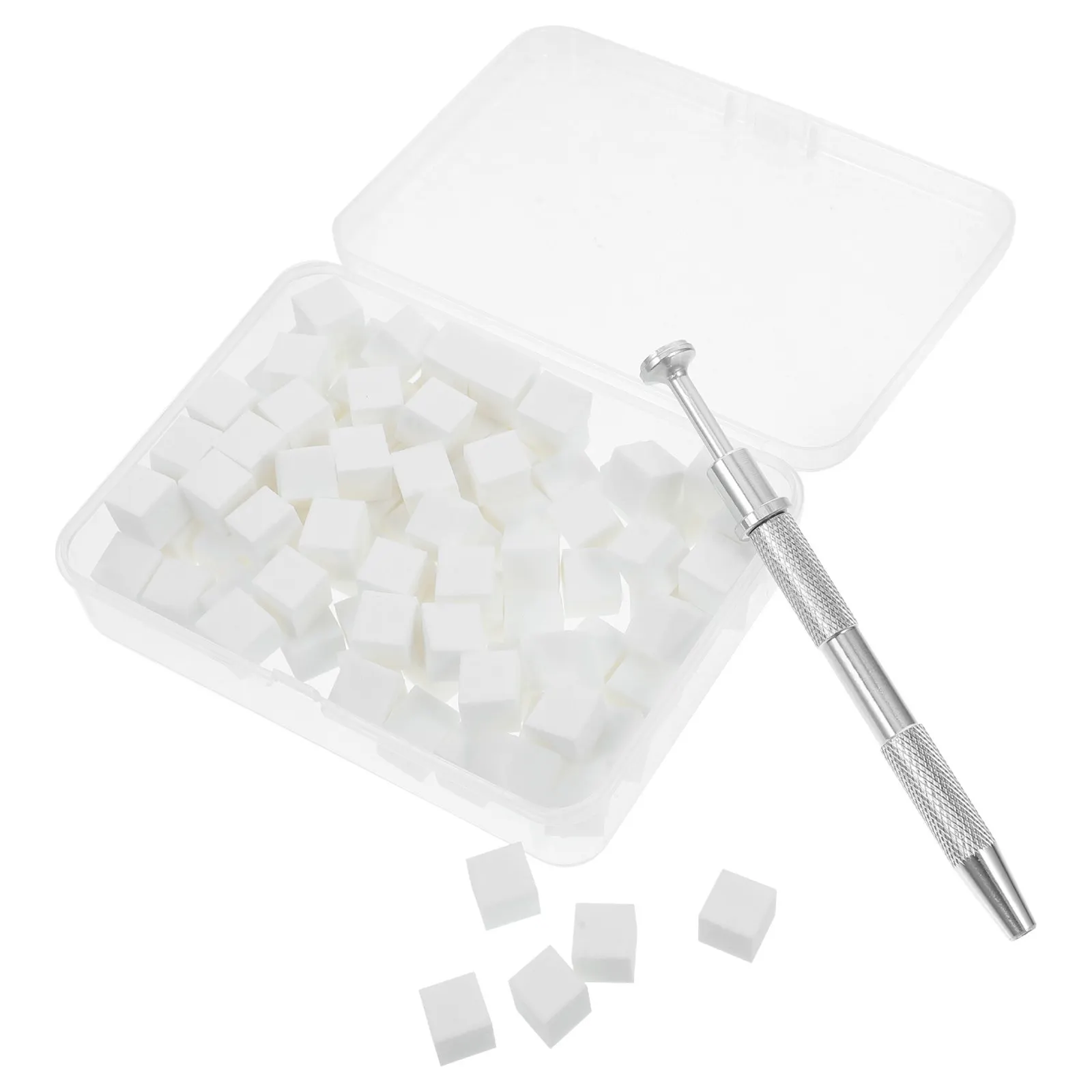 1Set Metal Professional Nail Sponge Replacement For Travel Nail Kit Grabber Mini Sponges Gradient Manicure Art