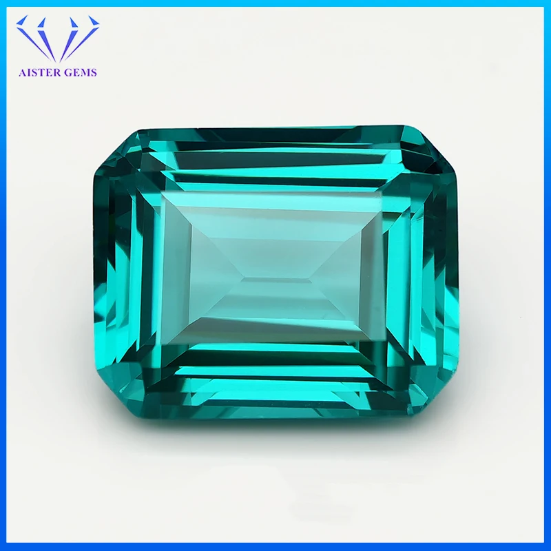 

New Paraiba Yttrium Aluminium Garnet Loose Gemstones Emerald Cut 8x10mm YAG Stones for Jewelry Making.