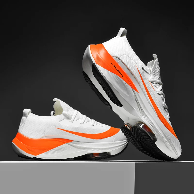 

Men Running Shoes Breathable Race Cushioning Outdoor Jogging Sneakers Trainer Luxury Shoes Couple Non-Slip Mesh Off-road Shoes