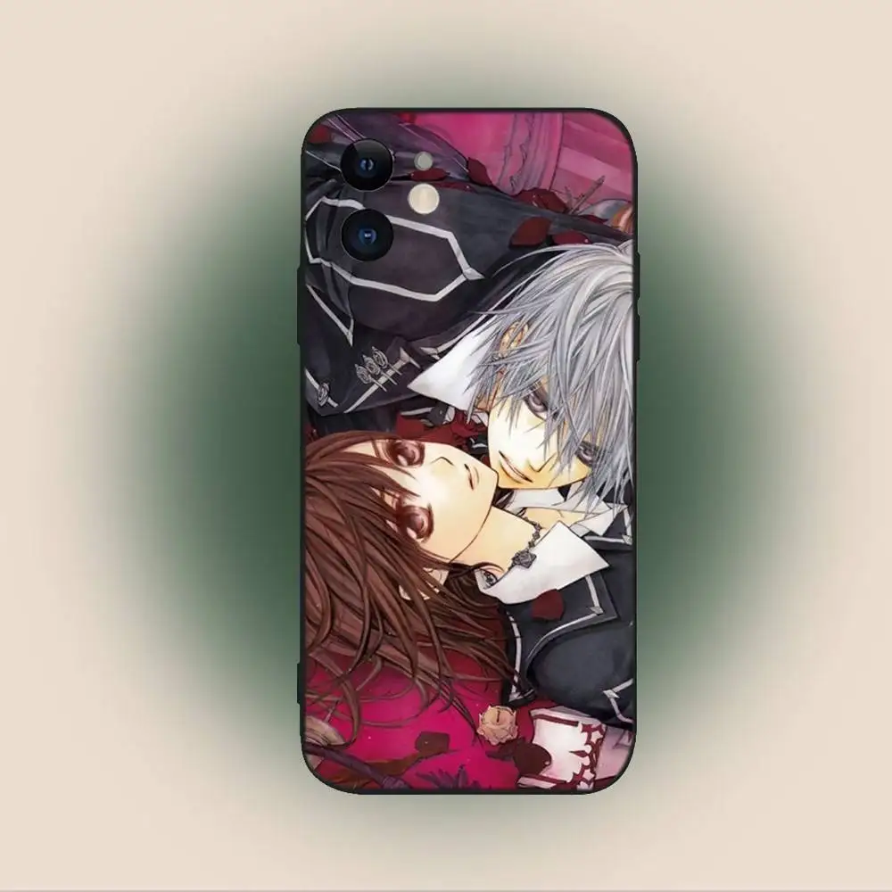 Чехол для телефона Vampire Knight Anime для iPhone 16,15,14,13,12,11, Plus, Pro Max, XS, X, XR, SE, Mini, 8,7, мягкий силиконовый черный чехол