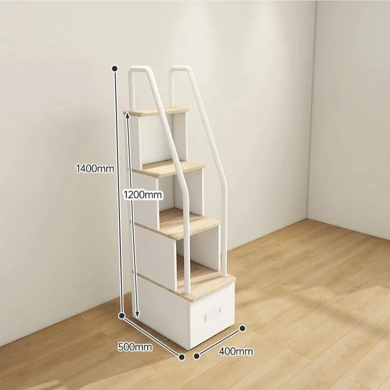 

Upper and lower bed step ladder cabinet Solid wood step cabinet Sold separately Children's bed step ladder cabinet
