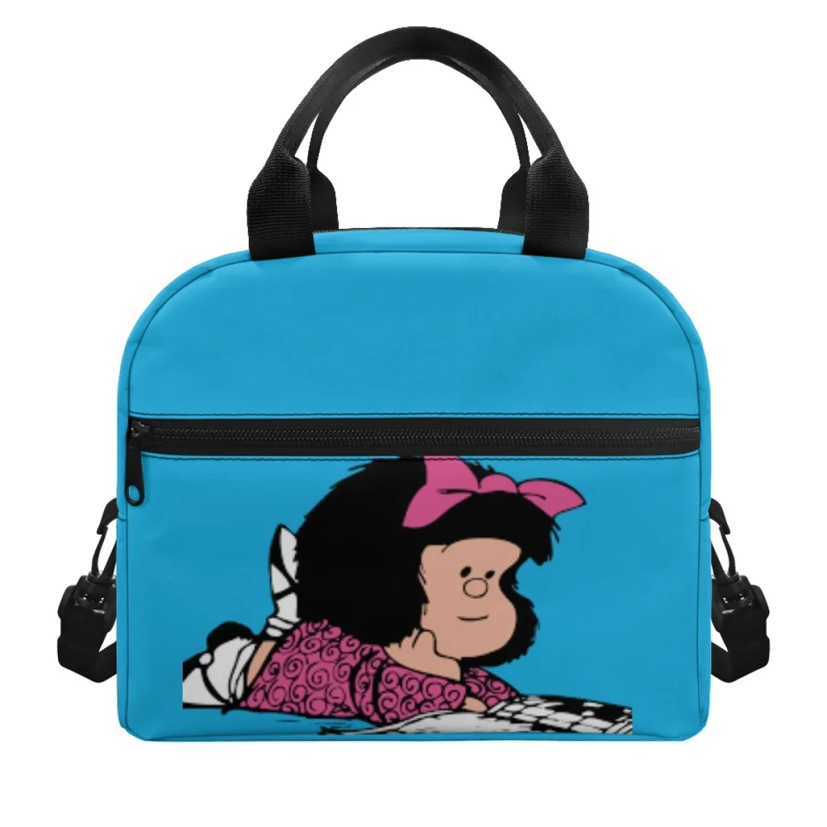 Thermal Lunch Bags for Children Mafalda Graphic Printing Portable Fridge Thermal Bag Utility Camping Travel