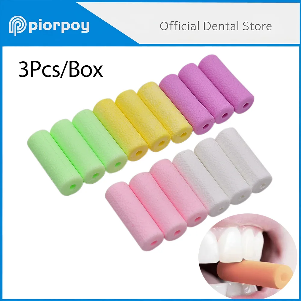 PIORPOY 3Pcs/Box Dental Orthdontic Aligner Chewies Silicone Teeth Stick Bite for Dental Invisible Braces Retainer Oral Care Tool