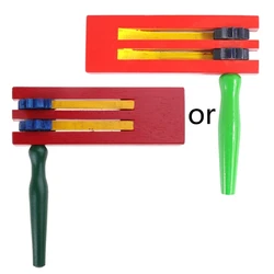 Wood Ratchet Mexicanas Noise Maker Rattle Ratchet Sound Noisemakers Musical Instruments Matraca Toys for Sporting Event