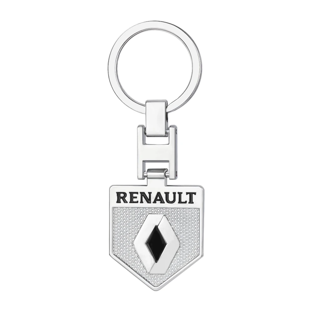 1 unidad Llavero de metal 3D con emblema, accesorio para coche, para Renault Megane 2 3 Clio 4 Captur Radio Logan Duster Laguna Dacia