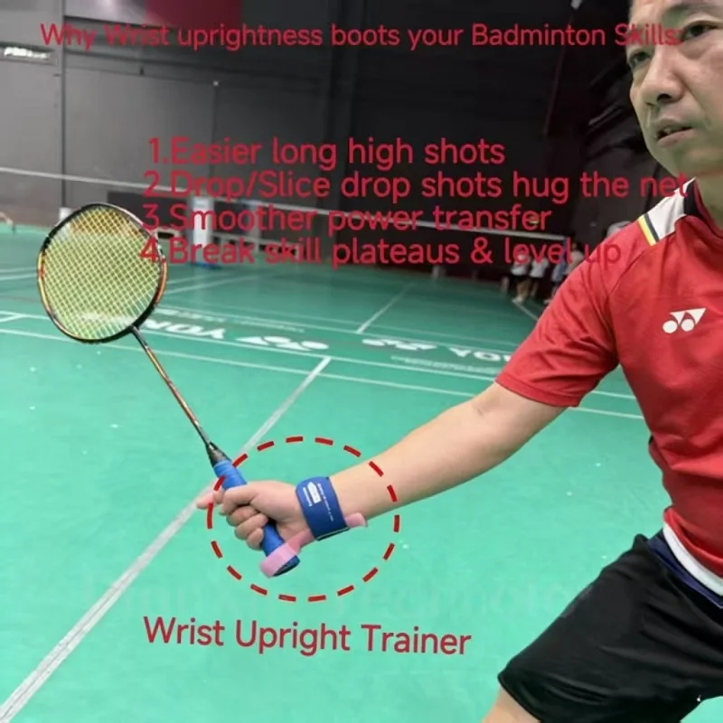 Left Hand Badminton Wrist Support Trainer For Various Hand Size With Strong Support Badminton Stable Swing & Accurate Shot