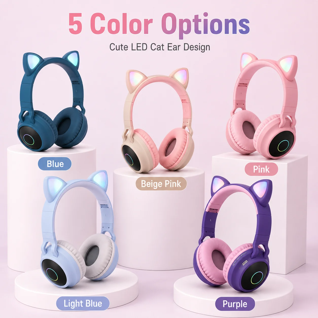 Niedliche Katzenohren-Kopfhöre – Cat Ear Bluetooth Headset Led Bewertung und Preis