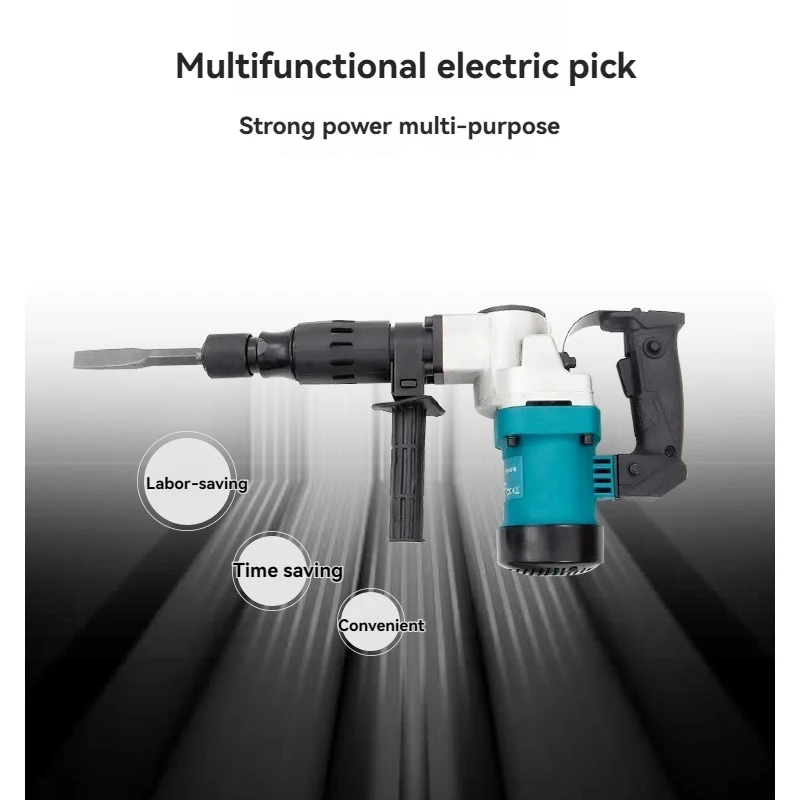 2026 NEW Electric Pickaxe, High-power Multifunctional Electric Hammer, 220V Handheld Electric Pickaxe, Impact Drill Dual-use