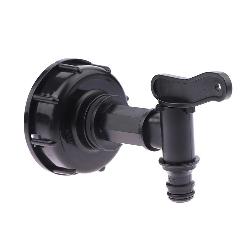 

Household Durable IBC Tank Tap Adapter Coarse Thread ''3/4'' Connector Replacement Valve Garden Home Valve Fitting Faucet--Black