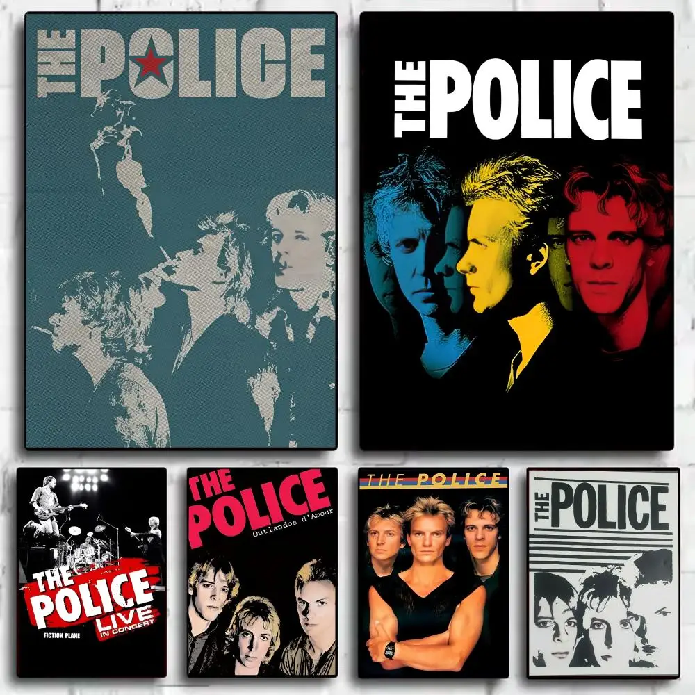 Rock Band The P-police Poster Trendy Wall Art Good Sticker Printed on PP Paper for Coffee Office Bar Decoration Best Gift
