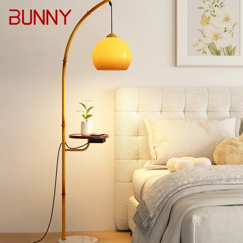 

BUNNY Nordic Floor Lamp Modern Family Iiving Room Bedroom Homestay Creativity LED Decorative Standing Light