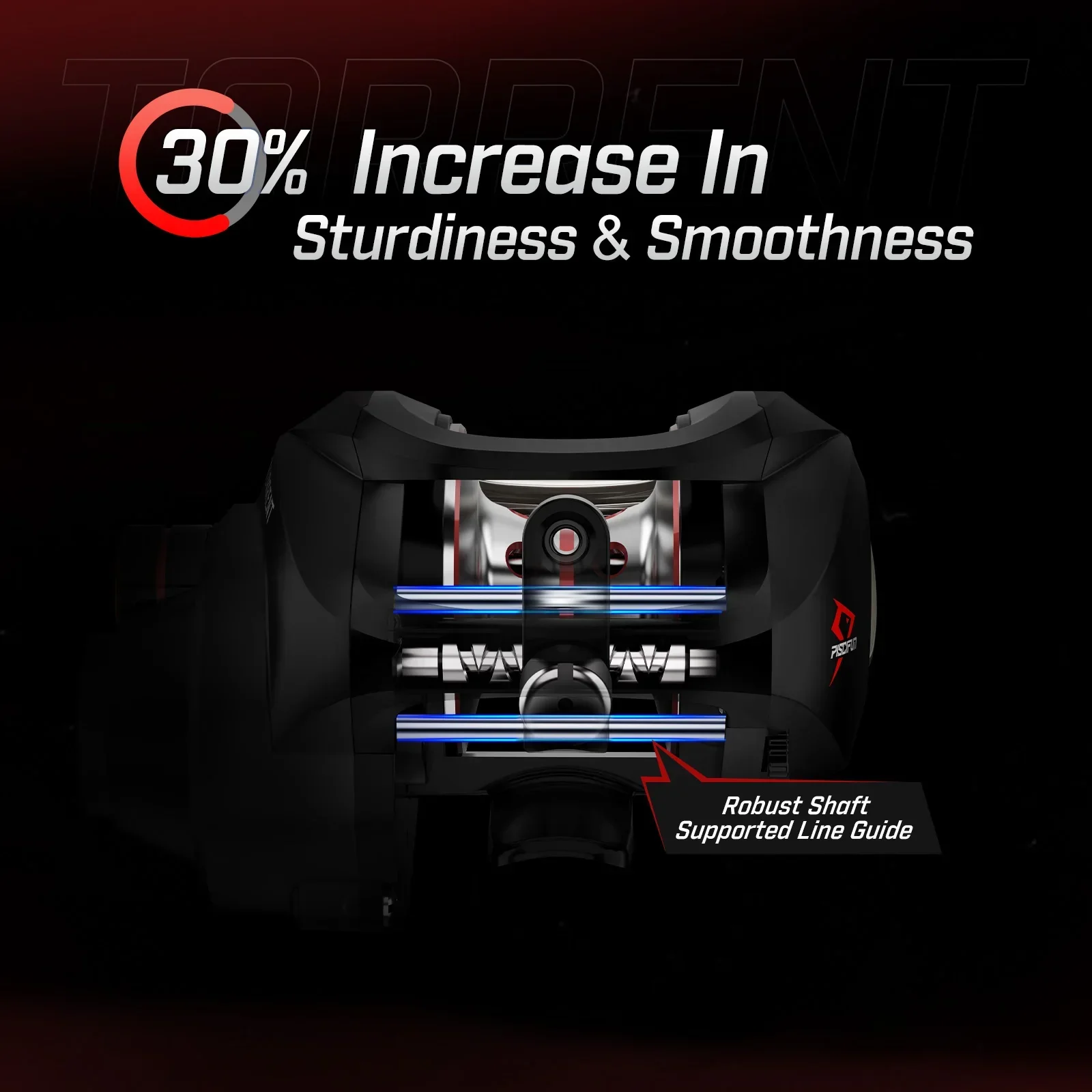 Piscifun トーチュン ベイトキャスティング リール 8.1kg カーボン ドラッグ 7.1:1/5.3:1 磁気ブレーキ システム淡水釣りリール ロープロファイル デザイン