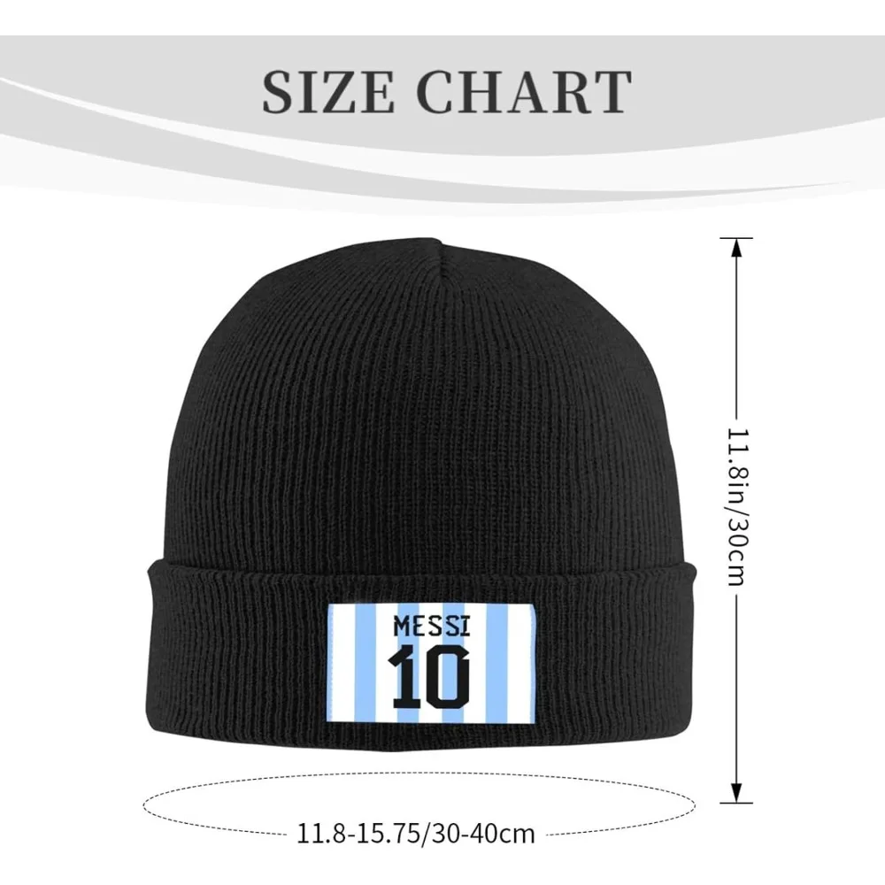 Soccer Player Knit Beanie for Women Men, Winter Hats for Women Men, Soft Warm Unisex Cuffed Beanie Hats