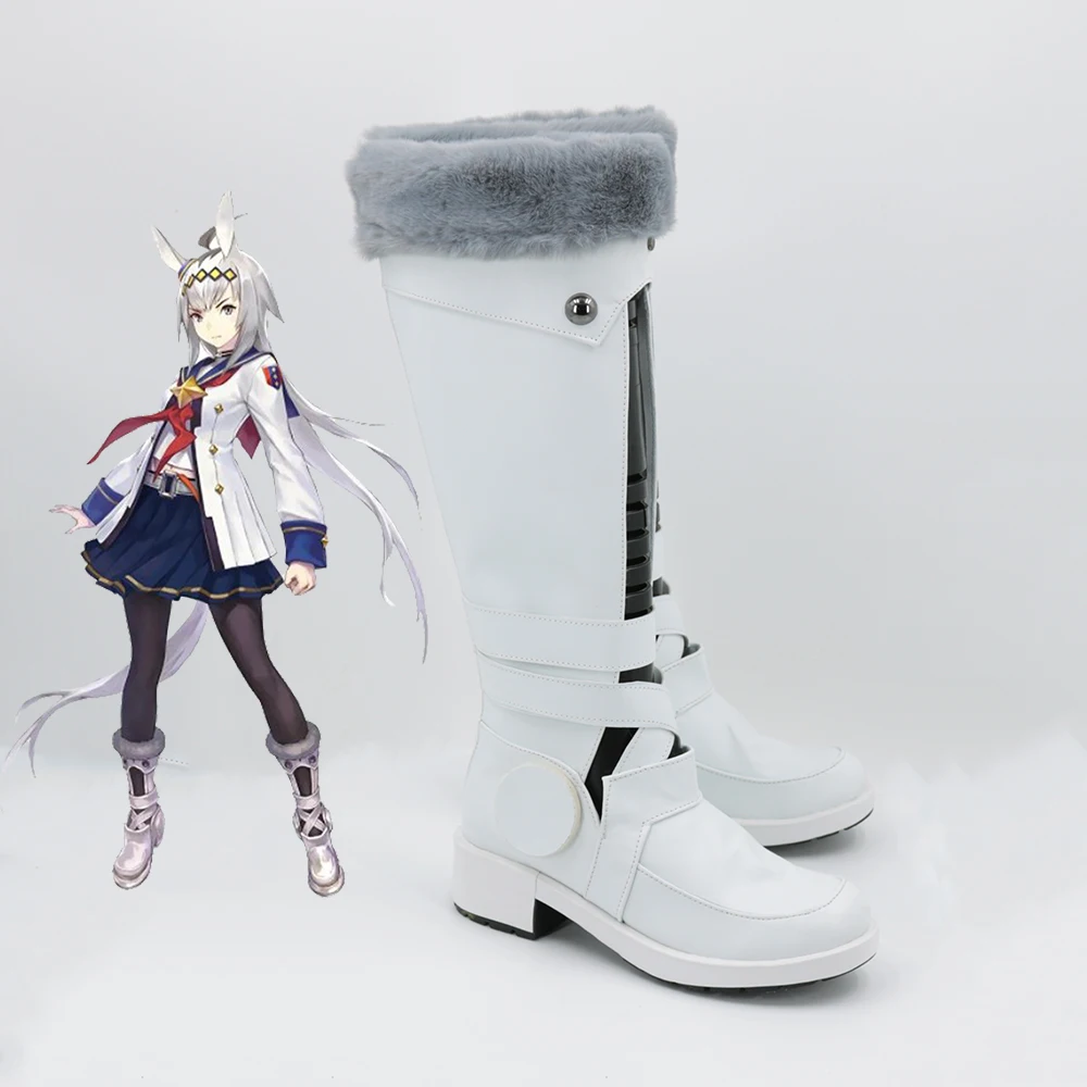Anime Oguri Cap Cosplay Schoenen Lange Laarzen Prestaties Laarzen Voor Vrouwen