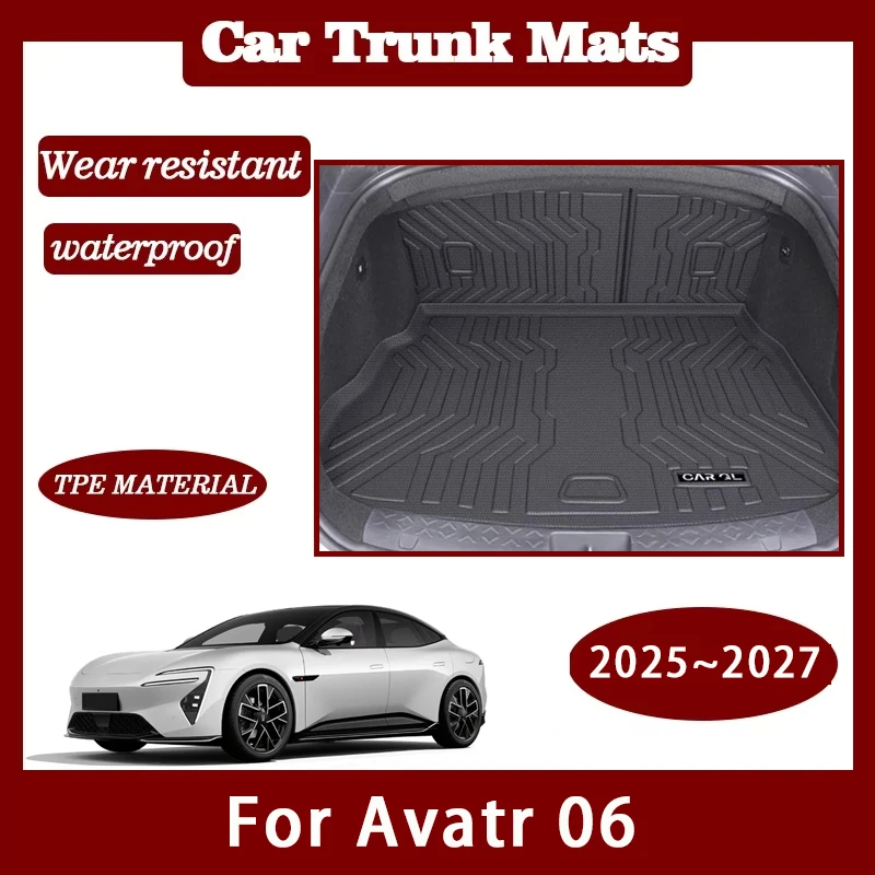 

Car Rear Trunk Mats For Avatr 06 E16 2025 2026 2027 5seat Waterproof Cover Back Seat Pads Back Cargo Liner Rugs Auto Accessories