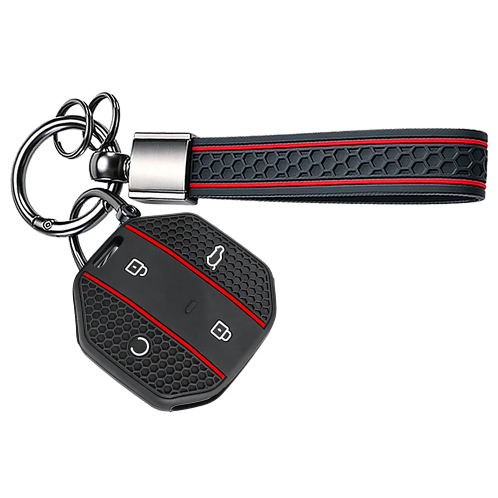 for Jetour Freedom Shanhai T1 Traveller 2024 2025+ Silicone Car Key Fob Remote Case Cover Shell Keychain Holder Car Accessories