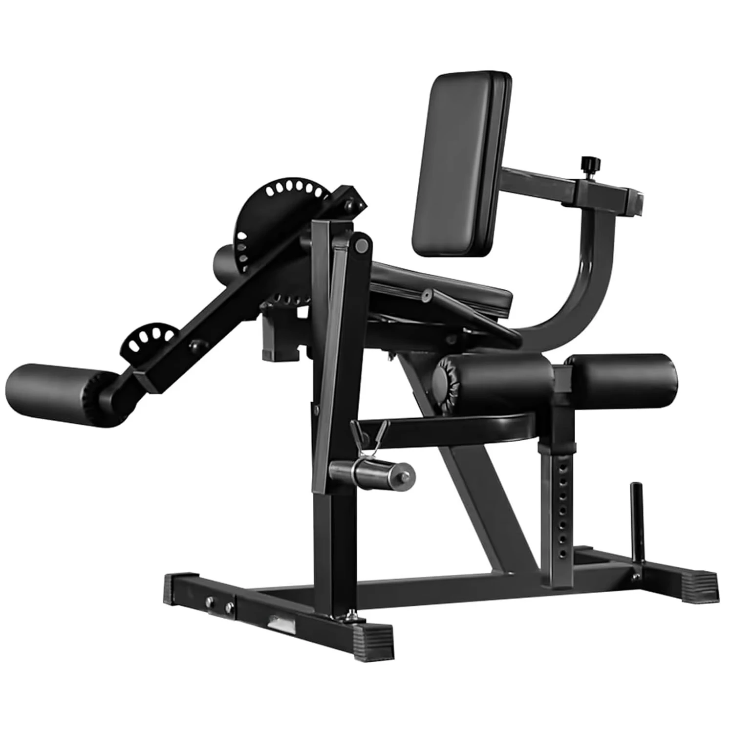 HOT Leg Extension and Curl Machine, Lower Body Special Leg Machine, Adjustable Leg Exercise Bench with Plate Loaded
