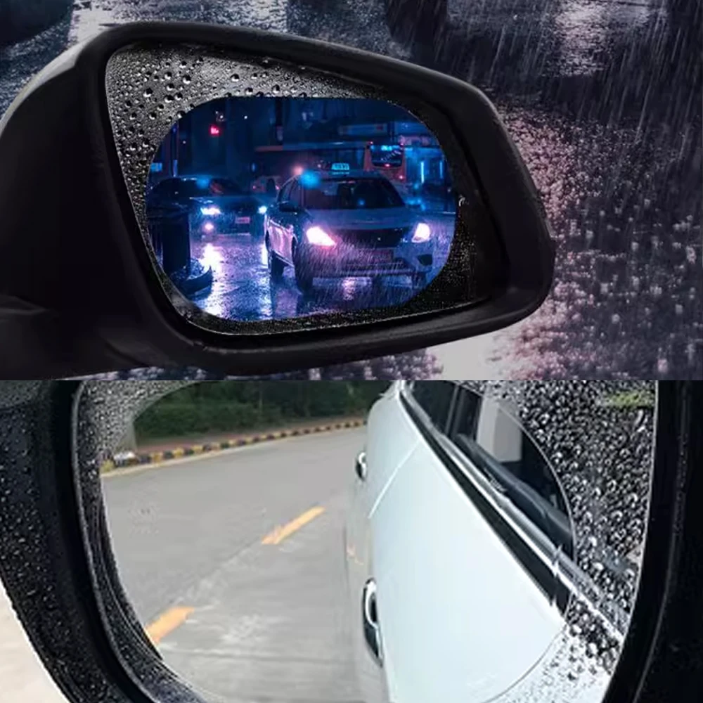 2PCS Newest Car Rearview Mirror protective Rain Proof Anti Fog Waterproof Sticker Car Window Transparent Rainproof Film Sticker