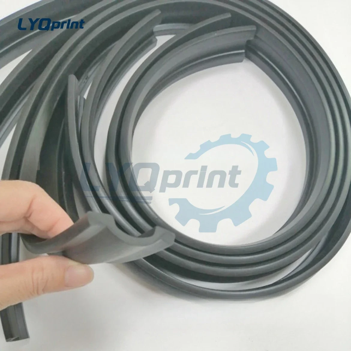 1 Meter Komori Machine S40 G40 G46 Automatic Cleaning Cloth Rubber Strip, Non-woven Sealing Strip