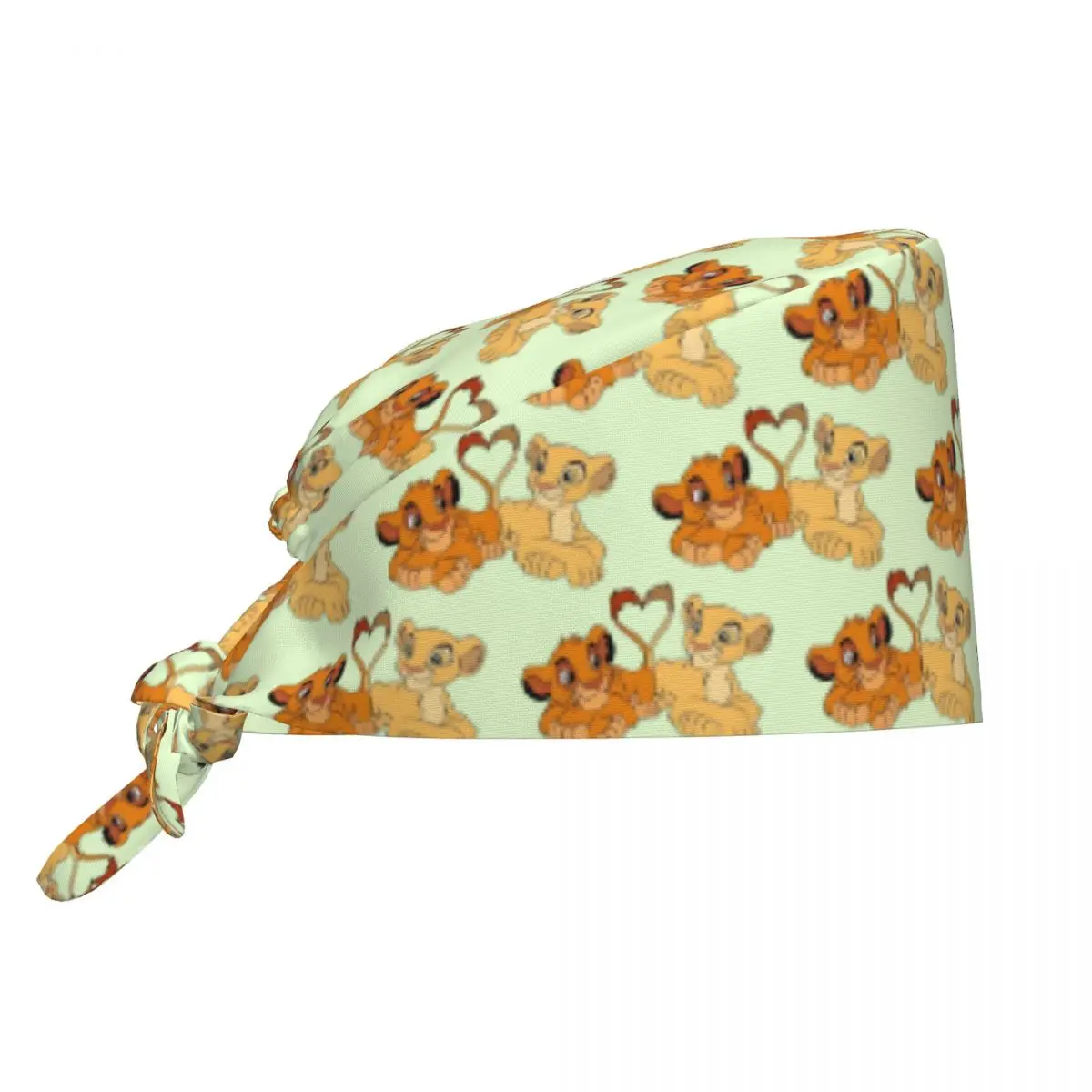 Custom Adjustable Simba Nala Working Hat L-Lions K-Kings Hakuna Matata Surgical Hat Scrub Nursing Doctor Surgeon Cap for Nurse
