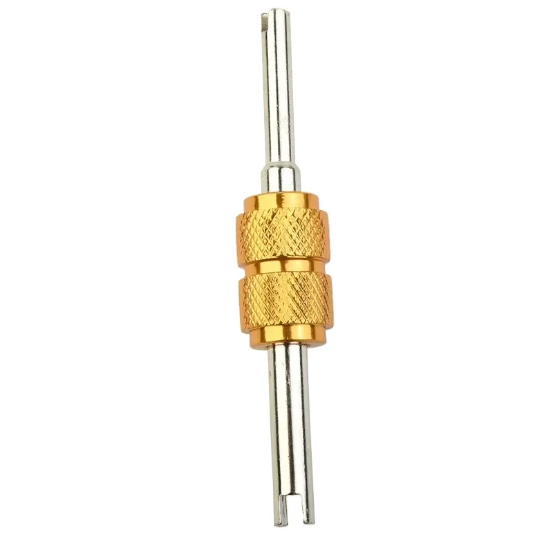 AC Valve Core Remover Wrench with Schrader Valve Cores R134a Car Air Conditioning HVAC Replacement Repair Tool