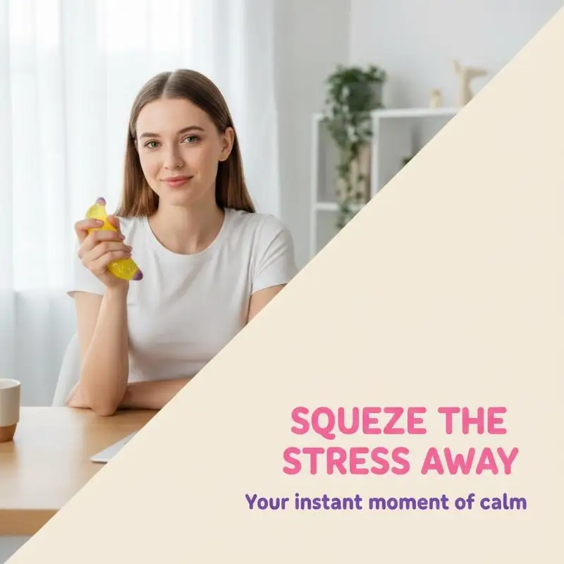 Squeeze Toys Anti-stress Relief Slow Rising Novelty Banana Adults Relief Toys For Boys Girls Child Teens Adults Students Home