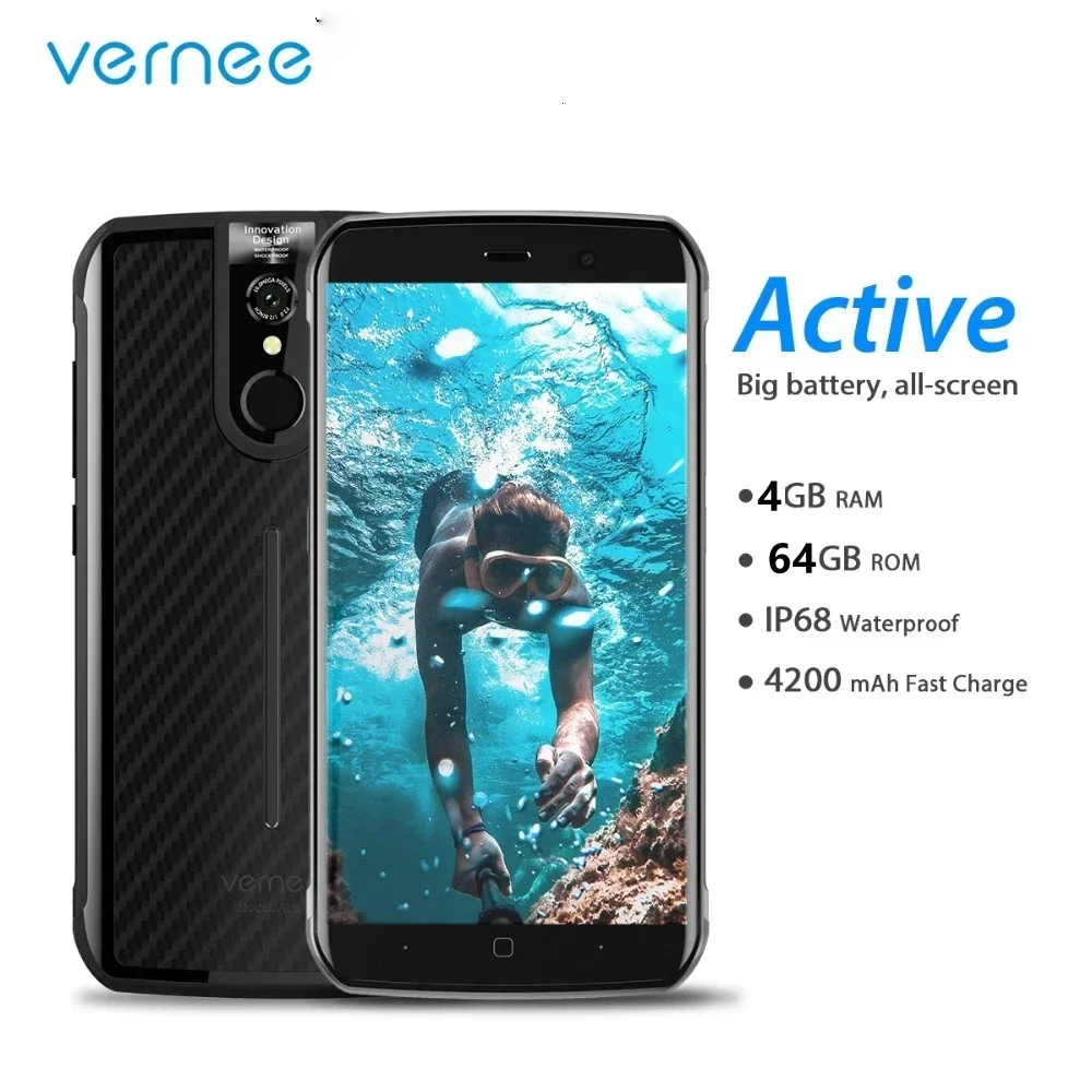 Vernee Active-V1 Smartphone, 5.5 