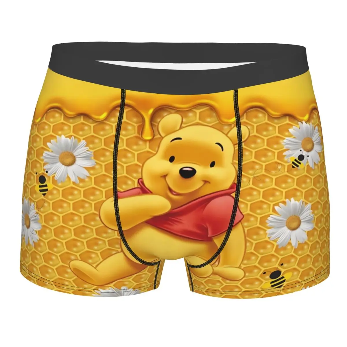 

Custom Male Funny Winnie The Pooh Anime Underwear Bear Cartoon Boxer Briefs Breathable Shorts Panties Underpants