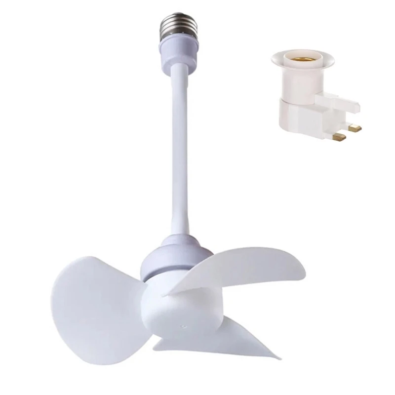 Quạt đèn chùm 6 inch E27 Quạt trần điều chỉnh 360 độ Tiếng ồn thấp Quạt điện Quạt làm mát 1000 vòng / phút cho trong nhà