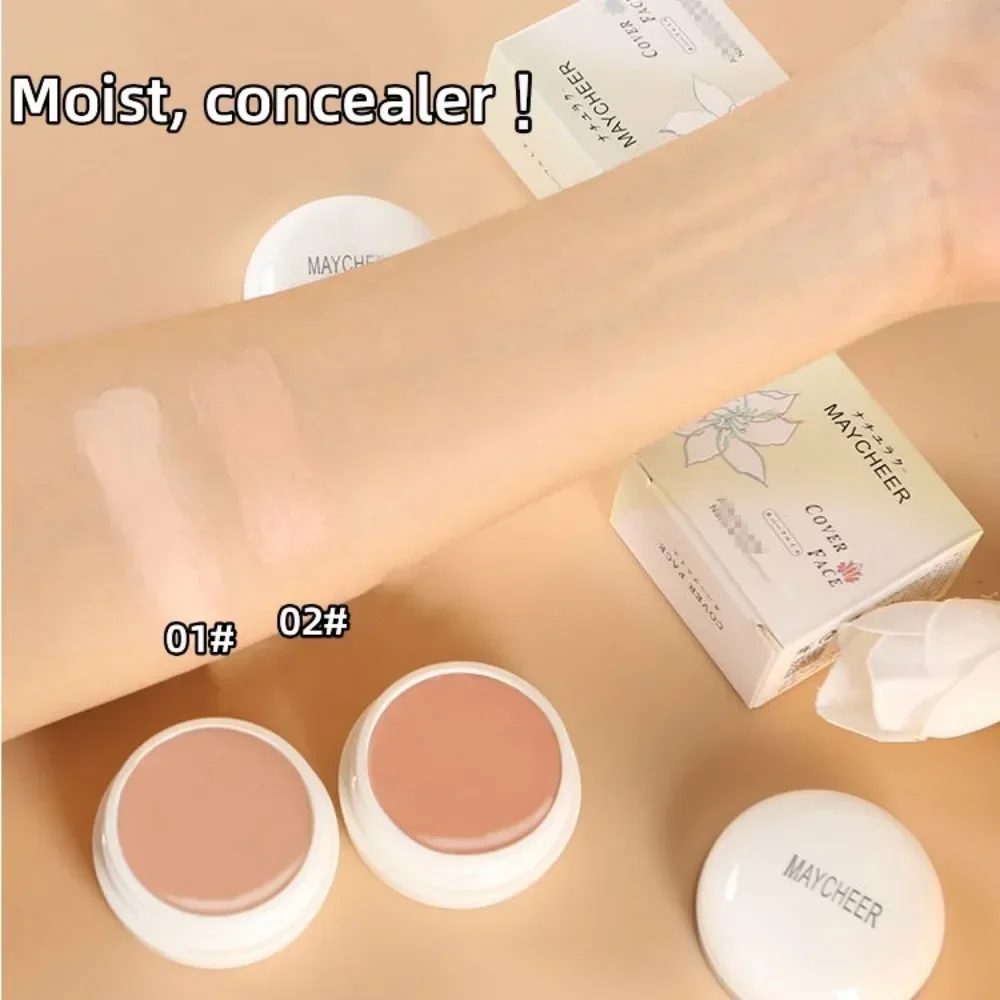 Crème de fond de teint anti-cernes pour le visage, couverture des taches de vache foncées, impression d'acné, imperméable, longue durée, teint profond, hydratant, maquillage du visage