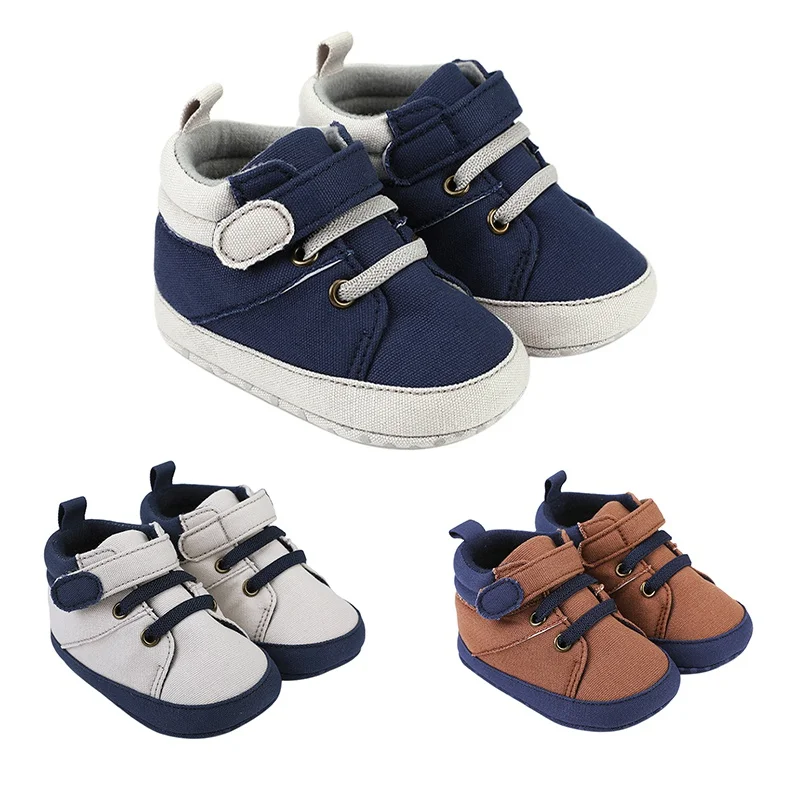 Chaussures en toile à semelle souple pour bébé, souliers pour enfant, nouveau-né, garçon, décontracté, premiers pas, anti-alde, ramper, CPull, mocassins