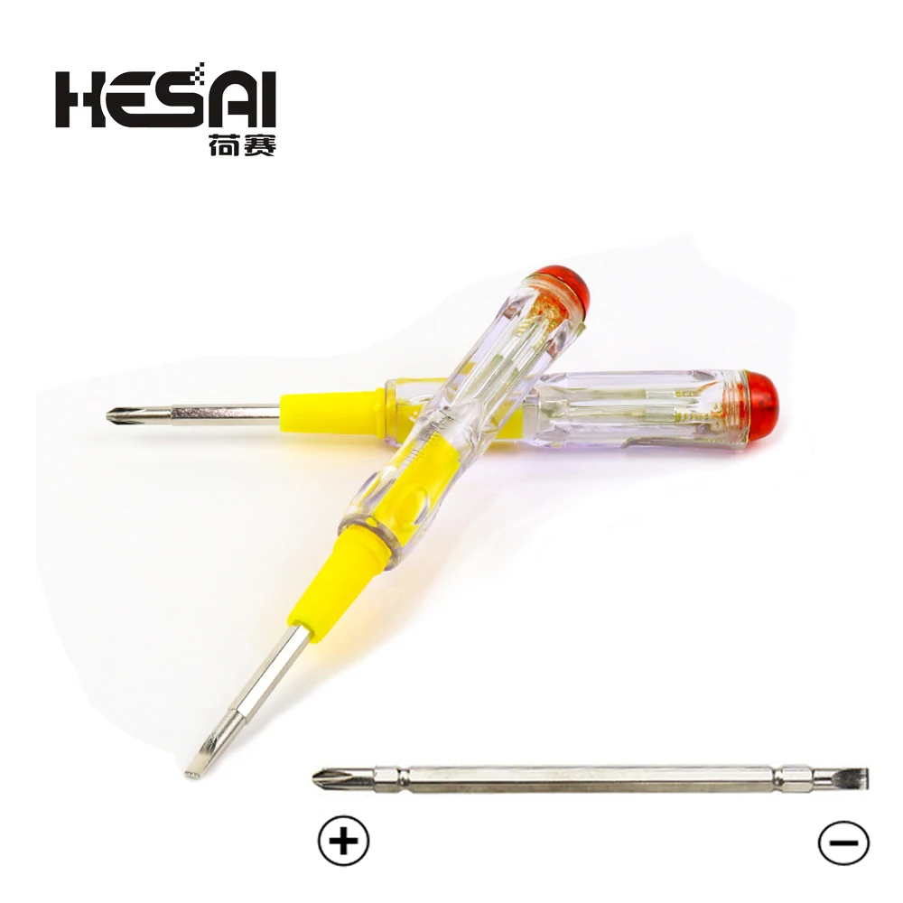 Multi-Function LED Electric Test Tester Pen Screwdriver With Light Indication Voltage Detector Probe 135mm