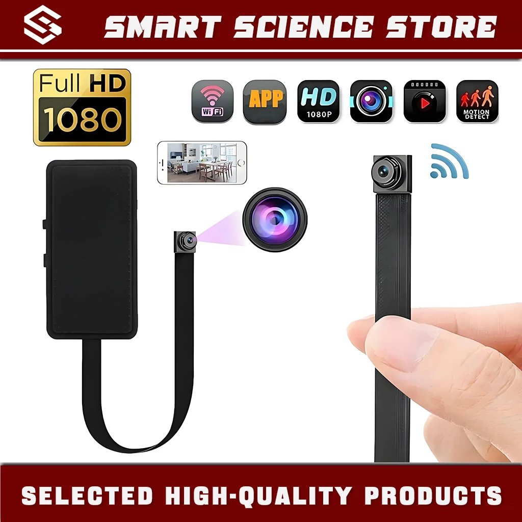 DIY HD1080P Wifi Mini Camera Portable Small Cam Micro Camcorder P2P Wireless Webcam Loop Recording Support Remote Viewing