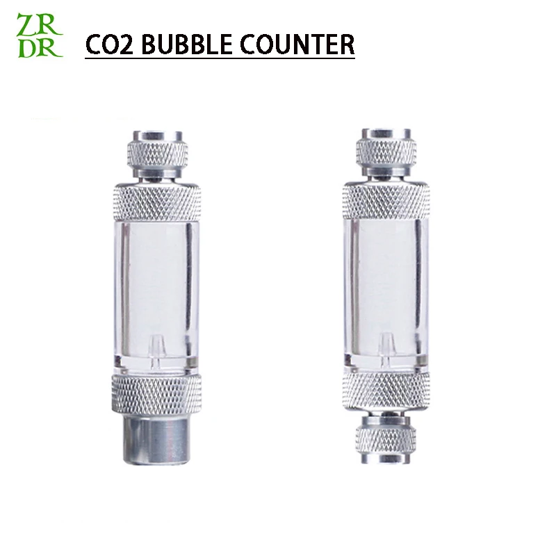 ZRDR Aquarium Check Valve-Regulator Diffuser Reactor Single-Head or Dual-Head Aquarium CO2 Bubble Counter Air Pump Accessories
