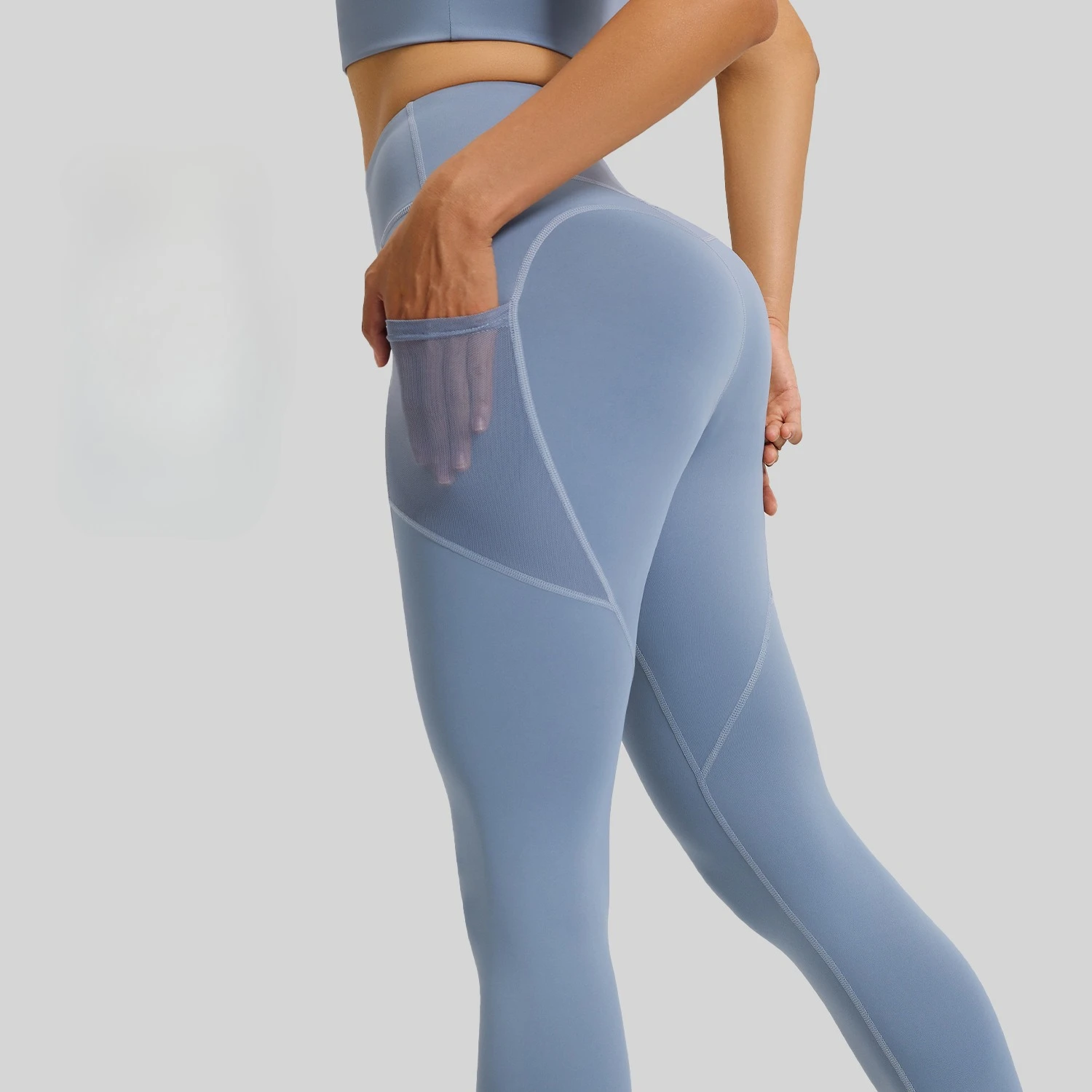 المرأة جيب اليوغا طماق اللياقة البدنية الجري عالية الخصر بنطال ملاصق للجسم رفع الرياضة الصالة الرياضية سريعة الجافة الركض عادية الإناث تجريب بانت #3