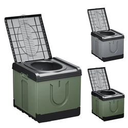 Folding Toilet Big Toilet Portable Car Toilet Bathroom Outdoor Toilets Self-driving Emergency Camping Toilets Baby Adult Elderly