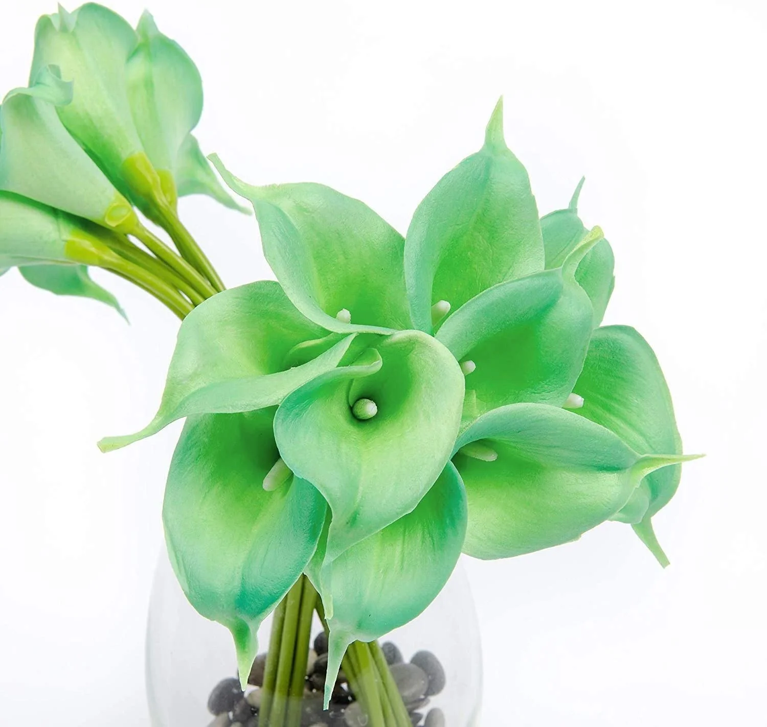 14' Realistische Latex Calla-Lilien-Sträuße Künstliche Frühlingsblumen für Heimdekoration, Hochzeitssträuße und Tischdekoration (10er-Pack) – Detail 5