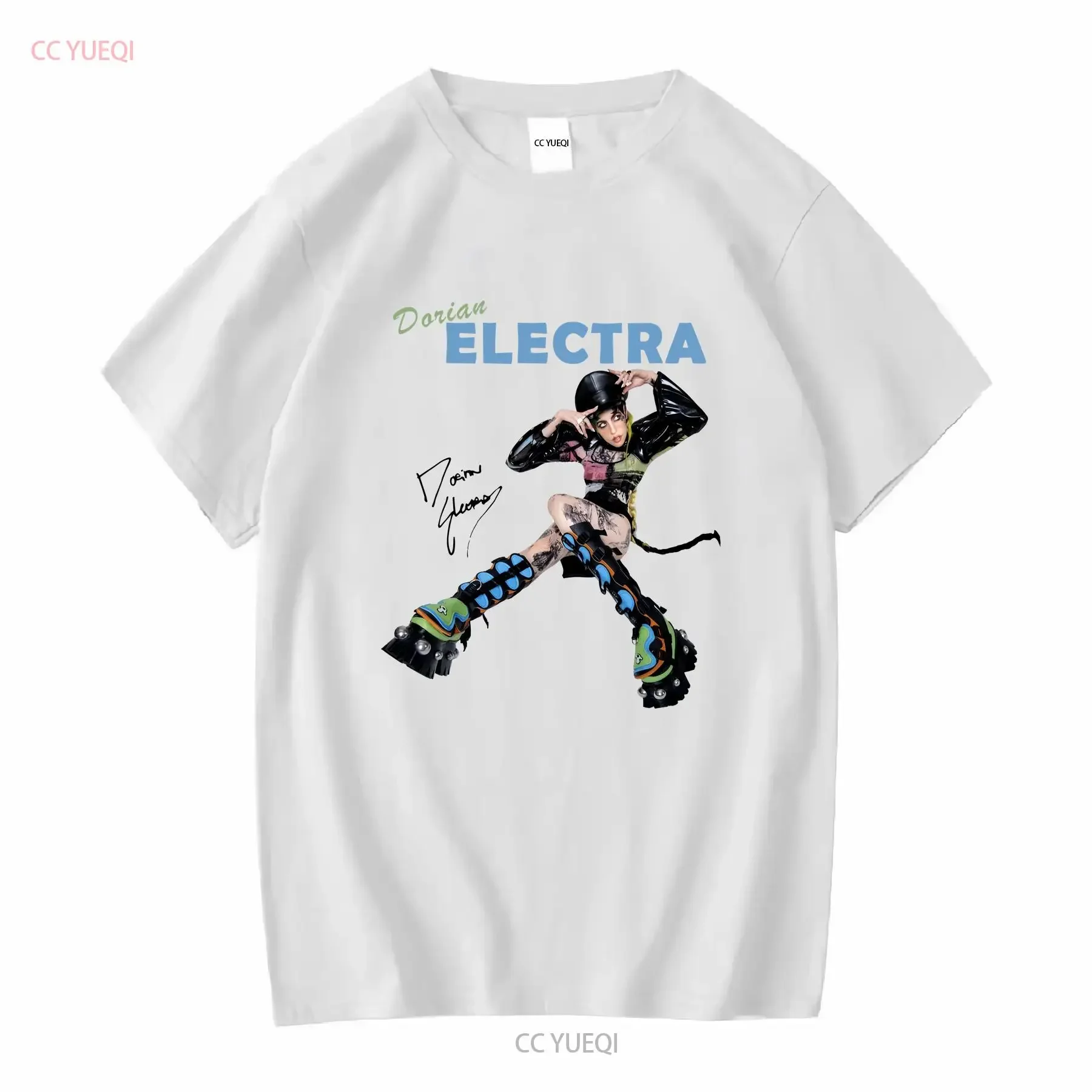 تي شيرت دوريان إلكترا سيجنتشر للحجم الكامل S 2345XL BO337 ملابس عتيقة مصممة ومريحة مغسولة للارتداء اليومي #1