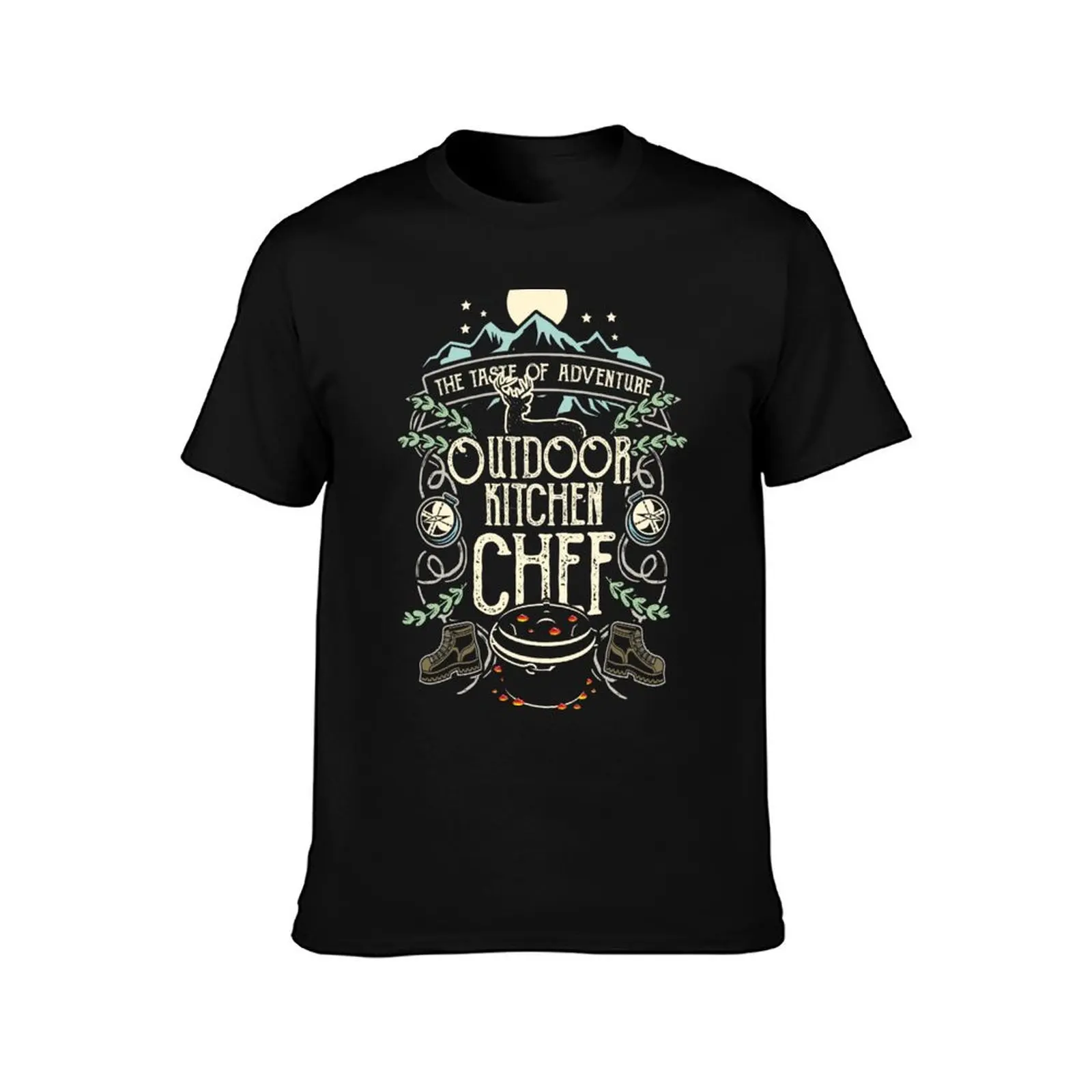 Dutch Oven Tee Shirt Outdoor Kitchen Chef T-Shirt Classic Basic Casual T-Shirt