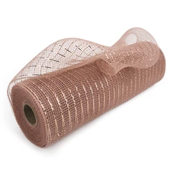 Rose Gold  PolyesterDeco Mesh Ribbon for Holiday Wreaths DIY carft front door decoration wedding supply Thanksgiving Halloween