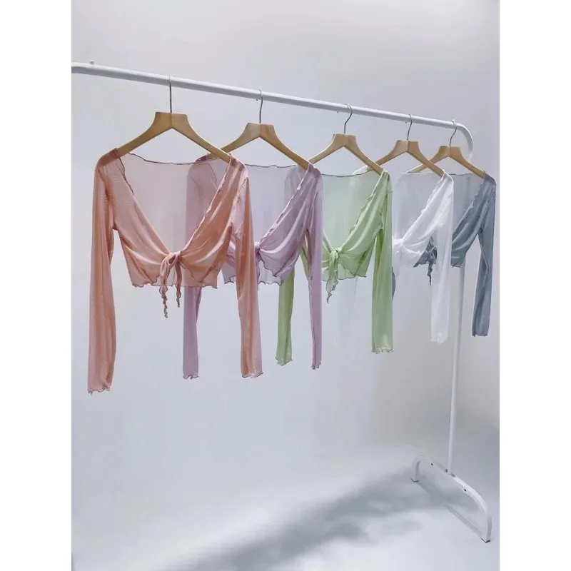 Modern Dance Practice Clothes Top Jazz Ballet Classical Dance Teacher Yoga Vest High Elasticity Four Seasons Universal Women'...