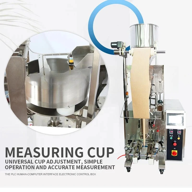ZE-160K 1-500g Bulk Rainbow Sugar Automatic Packing Machine Candy Granule Back-sealing Packing Machine 220V Granule Pack Machine