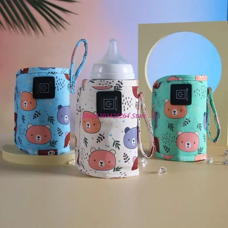  Lovely Bear Molded Infant Bottle Toastier USB Propelled 3 Approaches Transportable Nursing Stove Safe Substance For Travel Use